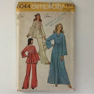 Simplicity 6044 Sewing Pattern